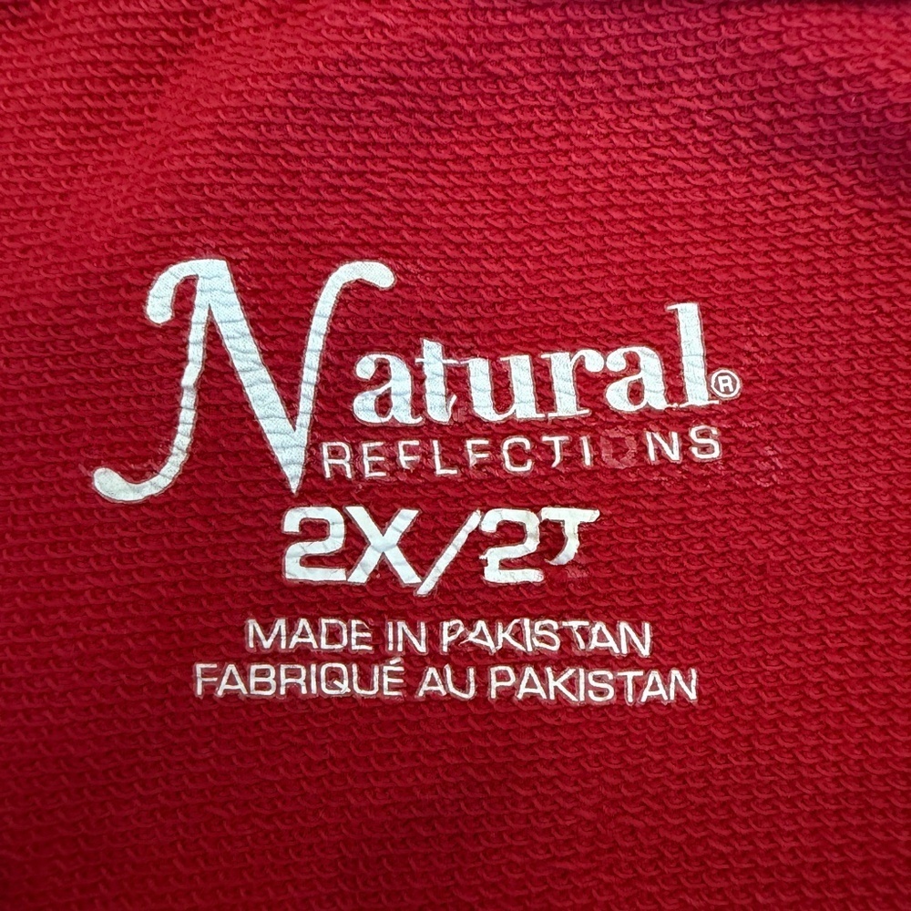 Natural Reflections Women's Red Campfires & Cocktails Sweatshirt, Size 2X - Picture 7 of 10